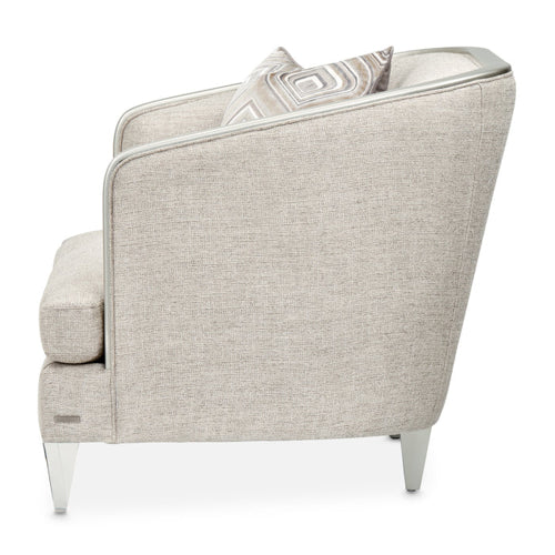 AICO Furniture Camden Court Chair and Half in Platinum - Furniture Land (Milwaukee, WI)