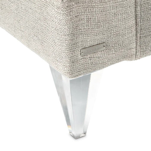 AICO Furniture Camden Court Chair and Half in Platinum - Furniture Land (Milwaukee, WI)
