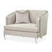 AICO Furniture Camden Court Chair and Half in Platinum - Furniture Land (Milwaukee, WI)