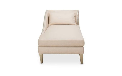 AICO Furniture Camden Court LAF Chaise Flax in Platinum - Furniture Land (Milwaukee, WI)
