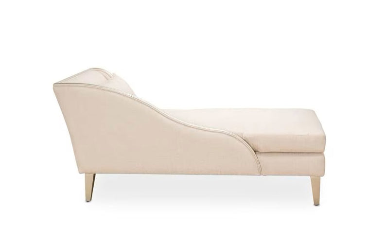 AICO Furniture Camden Court LAF Chaise Flax in Platinum - Furniture Land (Milwaukee, WI)