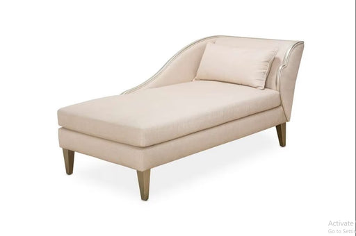 AICO Furniture Camden Court LAF Chaise in Platinum - Furniture Land (Milwaukee, WI)