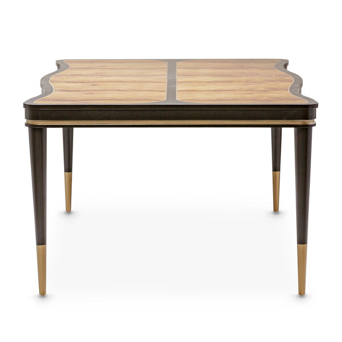 AICO Malibu Crest Rectangular Dining Table in Crotch Mahogany - Furniture Land (Milwaukee, WI)