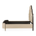 AICO Malibu Crest King Scalloped Panel Bed in Dark Espresso - Furniture Land (Milwaukee, WI)