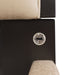 AICO Malibu Crest King Scalloped Panel Bed in Dark Espresso - Furniture Land (Milwaukee, WI)