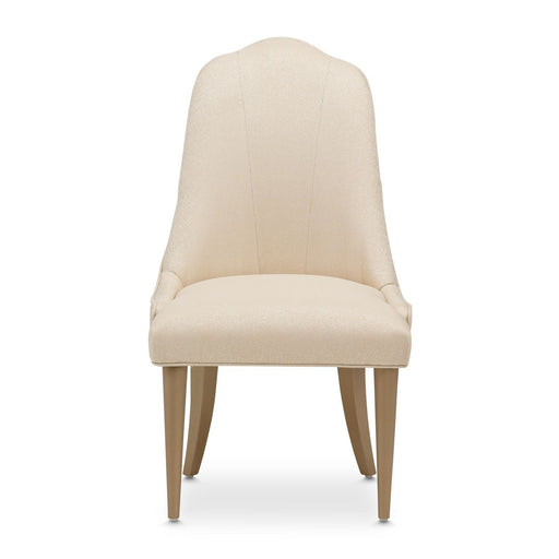 AICO Malibu Crest Side Chair in Crotch Mahogany (Set of 2) - Furniture Land (Milwaukee, WI)