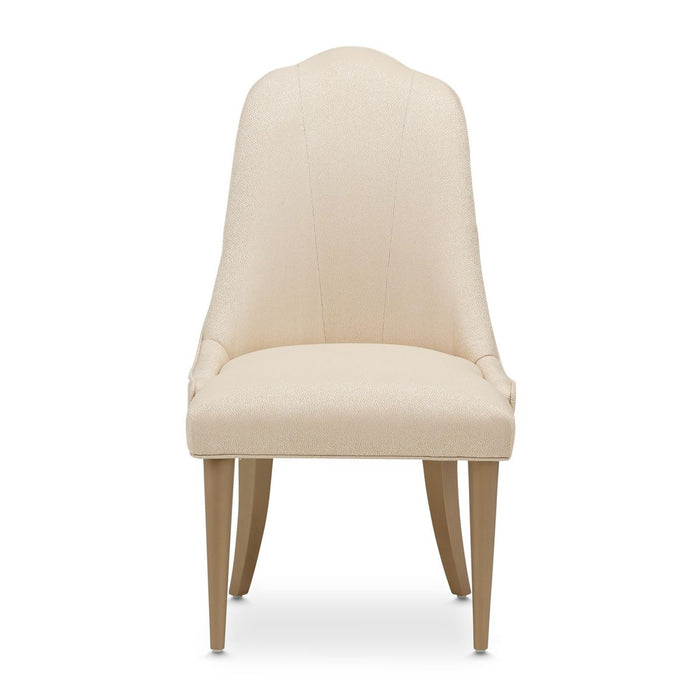 AICO Malibu Crest Side Chair in Crotch Mahogany (Set of 2) - Furniture Land (Milwaukee, WI)