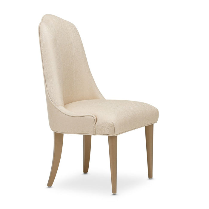 AICO Malibu Crest Side Chair in Crotch Mahogany (Set of 2) - Furniture Land (Milwaukee, WI)