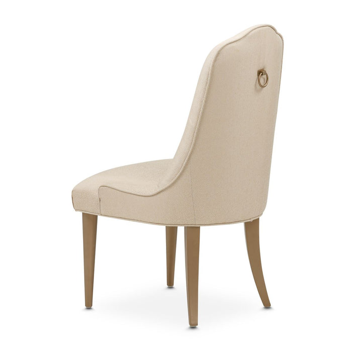 AICO Malibu Crest Side Chair in Crotch Mahogany (Set of 2) - Furniture Land (Milwaukee, WI)