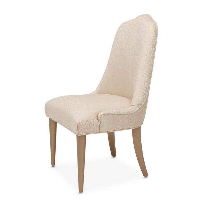 AICO Malibu Crest Side Chair in Crotch Mahogany (Set of 2) - Furniture Land (Milwaukee, WI)