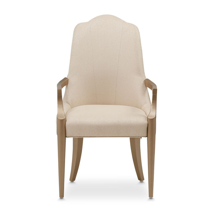 AICO Malibu Crest Arm Chair in Crotch Mahogany (Set of 2) - Furniture Land (Milwaukee, WI)