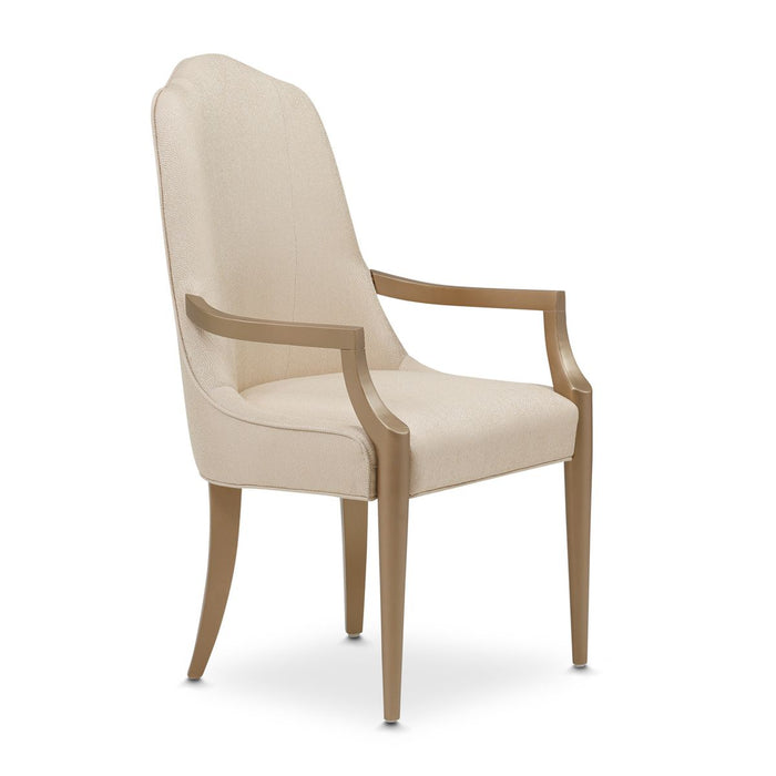 AICO Malibu Crest Arm Chair in Crotch Mahogany (Set of 2) - Furniture Land (Milwaukee, WI)