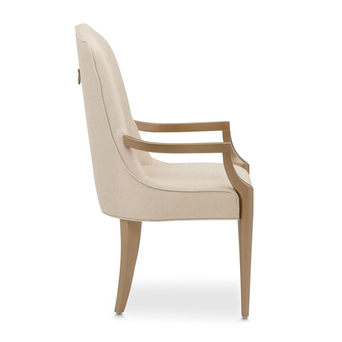 AICO Malibu Crest Arm Chair in Crotch Mahogany (Set of 2) - Furniture Land (Milwaukee, WI)