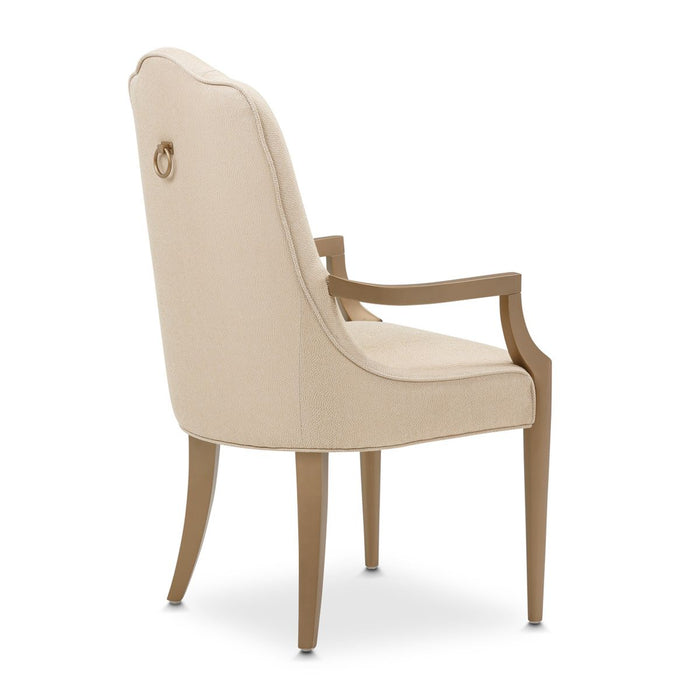 AICO Malibu Crest Arm Chair in Crotch Mahogany (Set of 2) - Furniture Land (Milwaukee, WI)