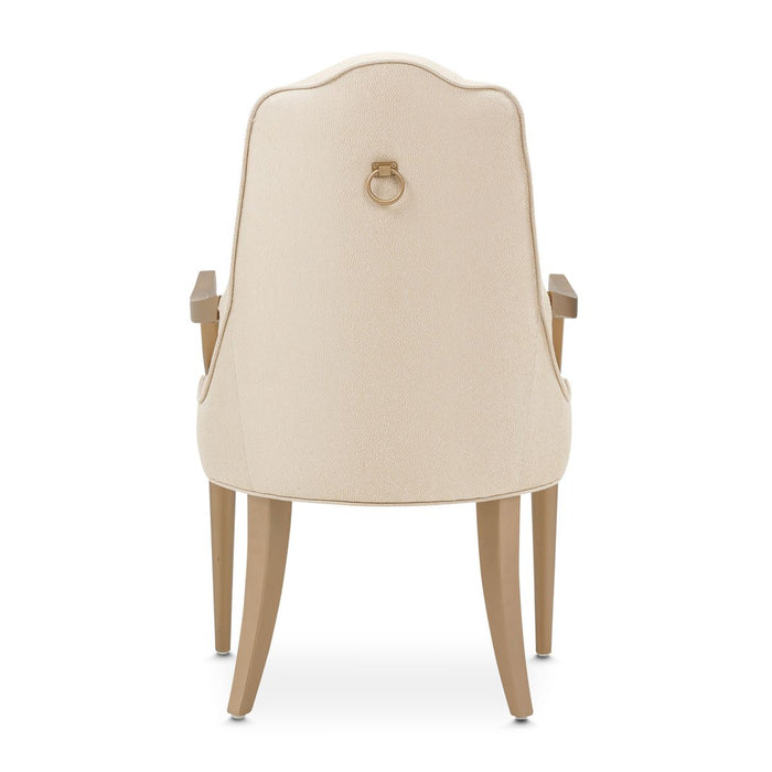 AICO Malibu Crest Arm Chair in Crotch Mahogany (Set of 2) - Furniture Land (Milwaukee, WI)