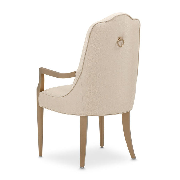 AICO Malibu Crest Arm Chair in Crotch Mahogany (Set of 2) - Furniture Land (Milwaukee, WI)
