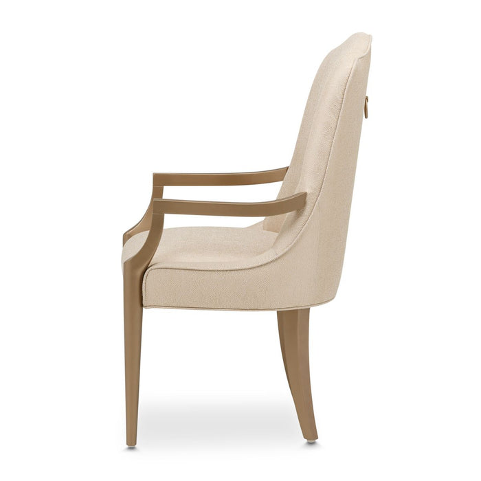 AICO Malibu Crest Arm Chair in Crotch Mahogany (Set of 2) - Furniture Land (Milwaukee, WI)