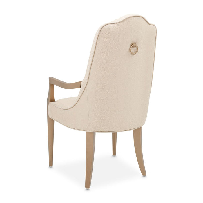 AICO Malibu Crest Arm Chair in Crotch Mahogany (Set of 2) - Furniture Land (Milwaukee, WI)