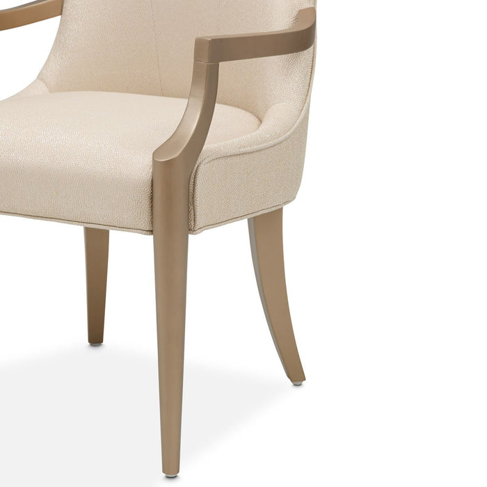 AICO Malibu Crest Arm Chair in Crotch Mahogany (Set of 2) - Furniture Land (Milwaukee, WI)