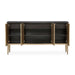 AICO Malibu Crest Sideboard in Crotch Mahogany - Furniture Land (Milwaukee, WI)