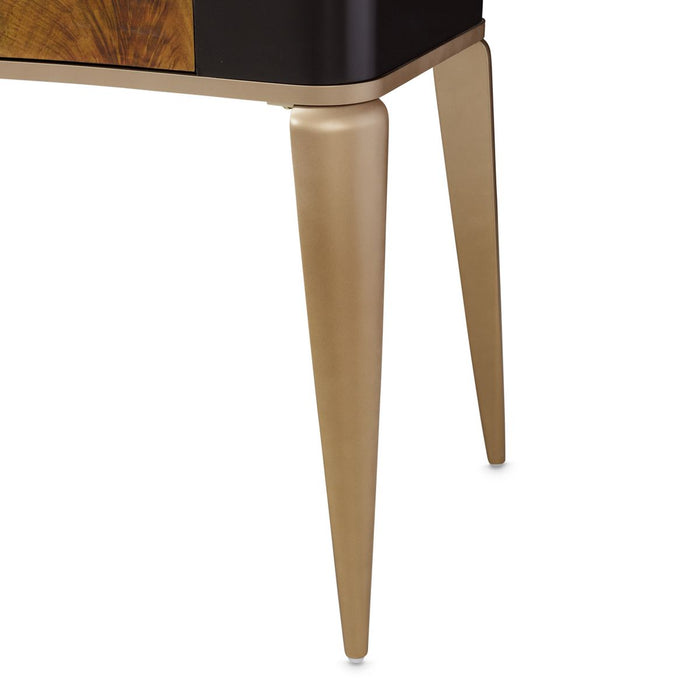 AICO Malibu Crest Vanity Desk in Crotch Mahogany - Furniture Land (Milwaukee, WI)