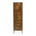 AICO Malibu Crest Swivel Lingerie Chest in Crotch Mahogany - Furniture Land (Milwaukee, WI)