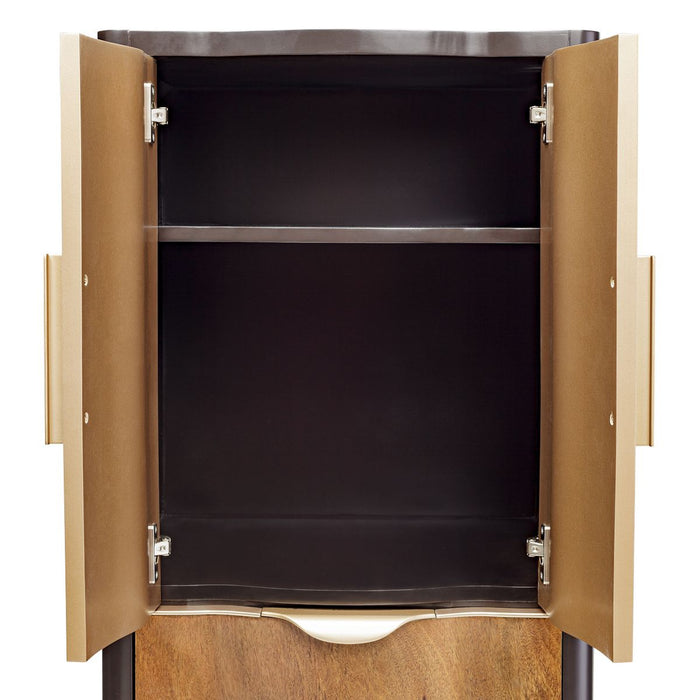 AICO Malibu Crest Swivel Lingerie Chest in Crotch Mahogany - Furniture Land (Milwaukee, WI)