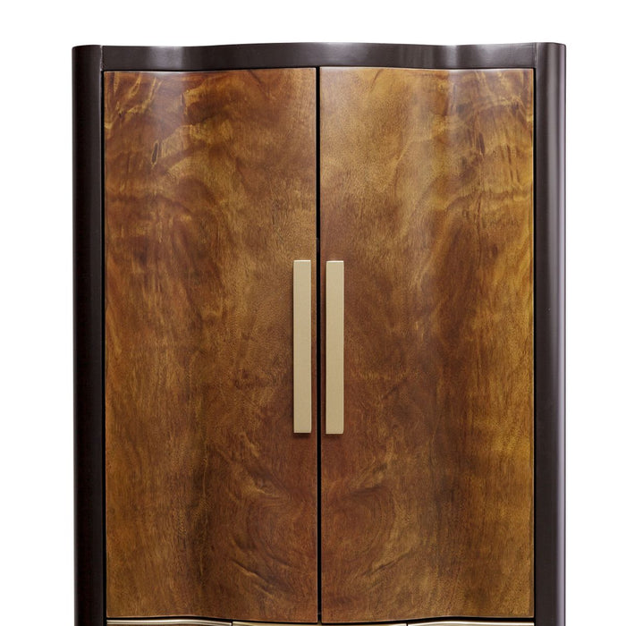 AICO Malibu Crest Swivel Lingerie Chest in Crotch Mahogany - Furniture Land (Milwaukee, WI)