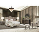 AICO Villa Cherie Queen Channel Tufted Upholstered Bed in Hazelnut - Furniture Land (Milwaukee, WI)