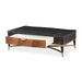 AICO Malibu Crest Rectangular Cocktail Table in Crotch Mahogany - Furniture Land (Milwaukee, WI)