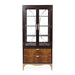 AICO Malibu Crest Display Cabinet in Crotch Mahogany - Furniture Land (Milwaukee, WI)