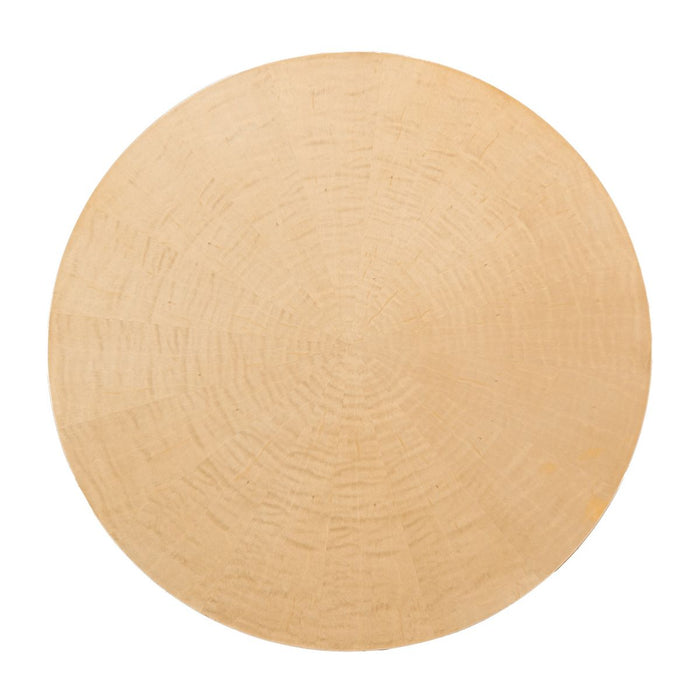 AICO Malibu Crest Round Pedestal Tea Table in Crotch Mahogany - Furniture Land (Milwaukee, WI)