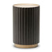 AICO Malibu Crest Round Chairside Table in Dark Espresso - Furniture Land (Milwaukee, WI)