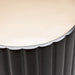 AICO Malibu Crest Round Chairside Table in Dark Espresso - Furniture Land (Milwaukee, WI)