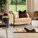 AICO Malibu Crest Round Chairside Table in Dark Espresso - Furniture Land (Milwaukee, WI)