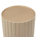 AICO Malibu Crest Round Chairside Table in Chardonnay - Furniture Land (Milwaukee, WI)