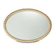 AICO Malibu Crest Oval Wall Mirror in Burnished Gold - Furniture Land (Milwaukee, WI)