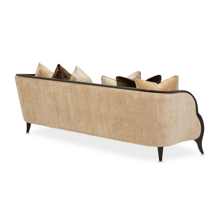 AICO Malibu Crest Sofa in Dark Espresso - Furniture Land (Milwaukee, WI)