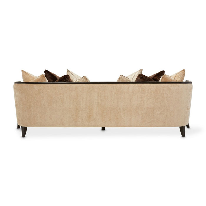 AICO Malibu Crest Sofa in Dark Espresso - Furniture Land (Milwaukee, WI)