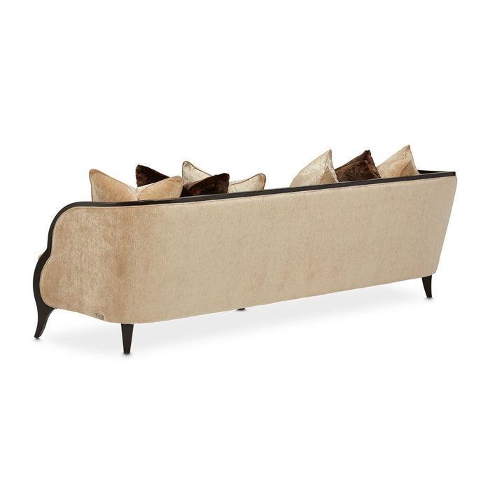 AICO Malibu Crest Sofa in Dark Espresso - Furniture Land (Milwaukee, WI)