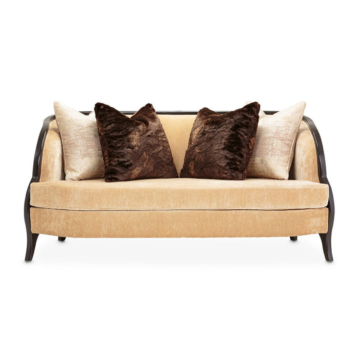 AICO Malibu Crest Loveseat in Dark Espresso - Furniture Land (Milwaukee, WI)