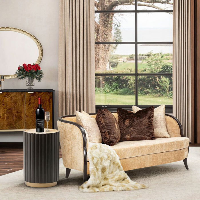 AICO Malibu Crest Loveseat in Dark Espresso - Furniture Land (Milwaukee, WI)