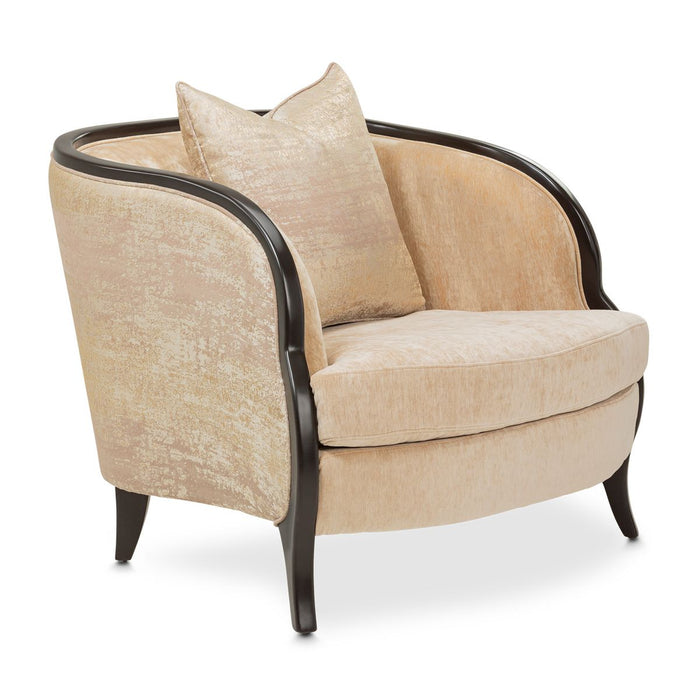 AICO Malibu Crest Living Room Chair in Dark Espresso - Furniture Land (Milwaukee, WI)