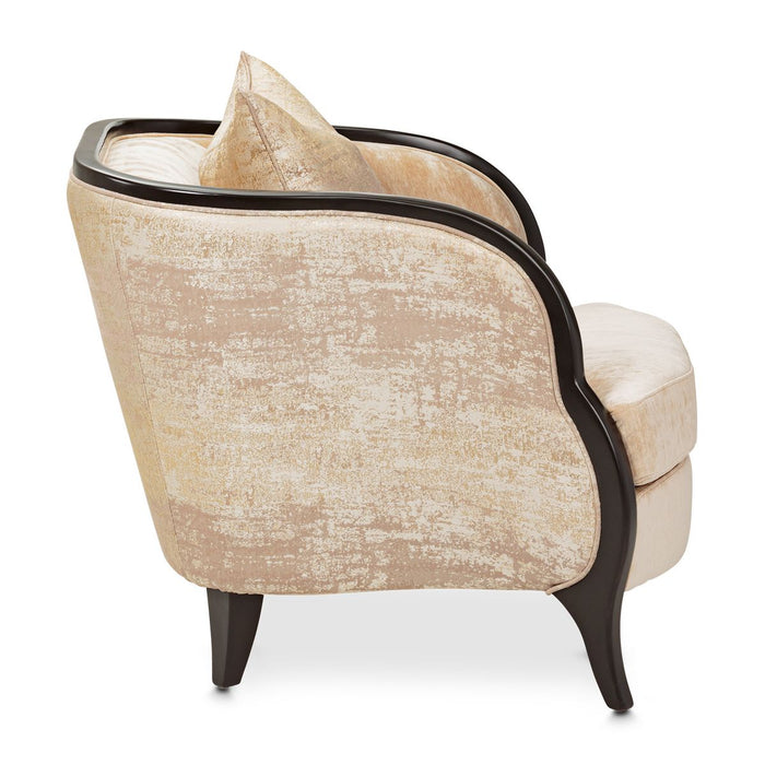 AICO Malibu Crest Living Room Chair in Dark Espresso - Furniture Land (Milwaukee, WI)