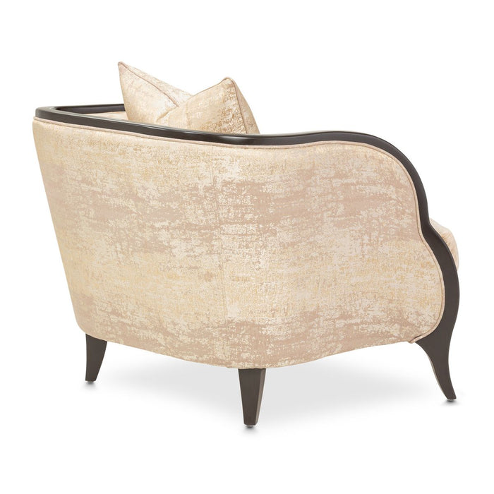 AICO Malibu Crest Living Room Chair in Dark Espresso - Furniture Land (Milwaukee, WI)