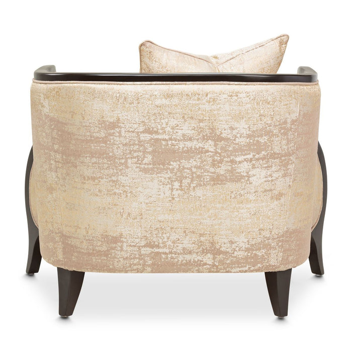 AICO Malibu Crest Living Room Chair in Dark Espresso - Furniture Land (Milwaukee, WI)