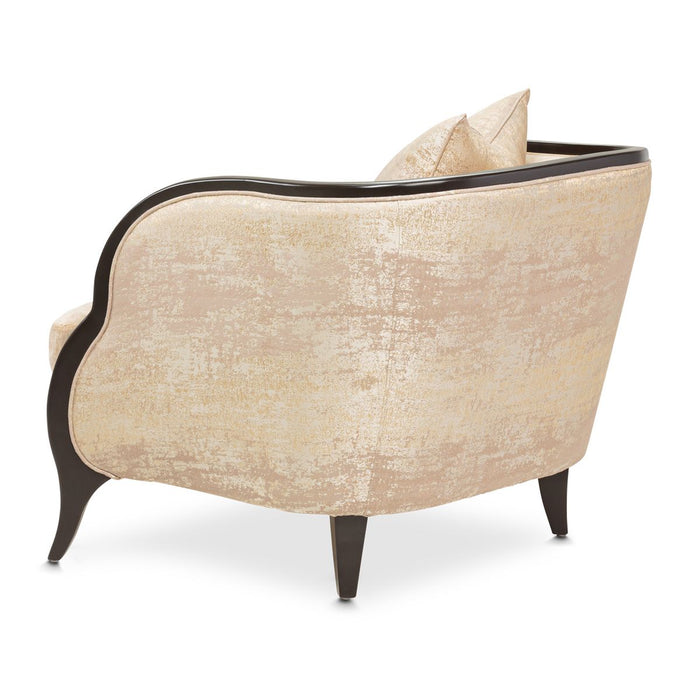 AICO Malibu Crest Living Room Chair in Dark Espresso - Furniture Land (Milwaukee, WI)