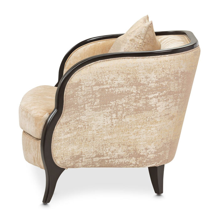 AICO Malibu Crest Living Room Chair in Dark Espresso - Furniture Land (Milwaukee, WI)
