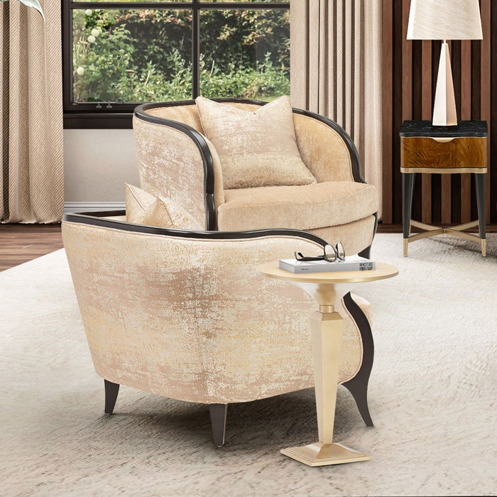 AICO Malibu Crest Living Room Chair in Dark Espresso - Furniture Land (Milwaukee, WI)