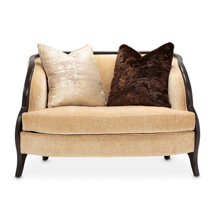 AICO Malibu Crest Chair & A Half in Dark Espresso - Furniture Land (Milwaukee, WI)